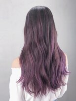 アルバム 銀座(ALBUM GINZA) ラベンダーロング_セシルカットフリンジウェーブ_ba300771