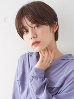 コムマティス 恵比寿ガーデンプレイス(Comme Matisse)&nbsp;小顔に見せるオリーブカラーボブ黒髪後れ毛[恵比寿/恵比寿駅]