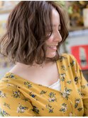 ★センターパートくせ毛風フレンチカジュアル20代30代40代★8