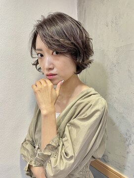 サロンド アクトレス 恵比寿店(salon de actress) 大人ショート ハイライト×イルミナカラー