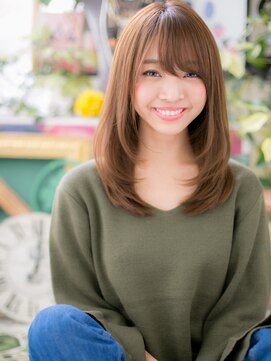 カバーヘア ブリス 上尾西口店(COVER HAIR bliss) 斜めバング☆外国人風小顔内巻きワンカールh上尾20代30代40代!