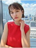 ぷつっと質感ヘルシーミニボブ_ネビージュこなれミディ