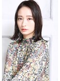 大人可愛い小顔美髪ツヤ髪外ハネワンカールカールボブA4