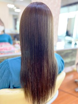 アークスヘアー 20代30代40代ストレートアッシュブラウン髪質改善ストレート