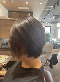 20代30代40代50代60代丸みショート/骨格補正カット/髪質改善