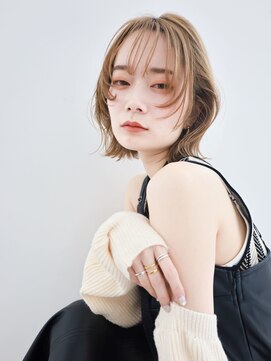 テトテ バイ ミリー 江坂(tetote by milly) 【tetote江坂】ミストバングウザバングハイトーンカラーショート