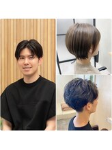 【井上】ショート、切りっぱなしボブ、ひし形レイヤーボブ、メンズカット◎