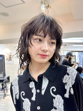 ヴェイン 渋谷(vain) マッシュパーマクールナチュラルパーマウルフミディアム