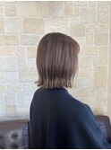 切りっぱなしボブ×ハイライト