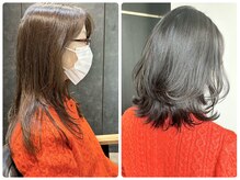 似合わせチェンジ、髪質改善カラー、レイヤーミディ！！！
