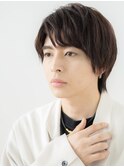 斜めバングで目力UP!マットブラウンナチュラルショートc草加