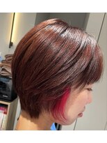 フク(FUKU)&nbsp;【白髪染め使わない白髪染め】イヤリングカラーショート