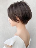 前髪 ネビージュ ボブルフ 黒髪 ワンレン 小顔 "