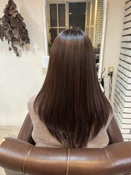 クッキー ヘアーアンドメイク(COOKIE Hair&Make) 【COOKIE】艶髪グレージュ×地毛風ストレート