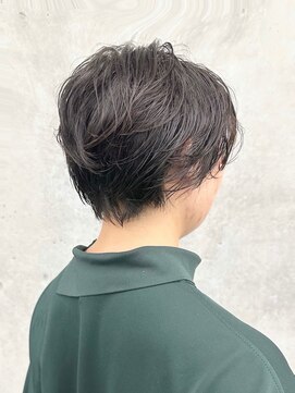 モリオ(morio) =大人女子くせ毛風パーマショートボブニュアンスパーマ30代40代