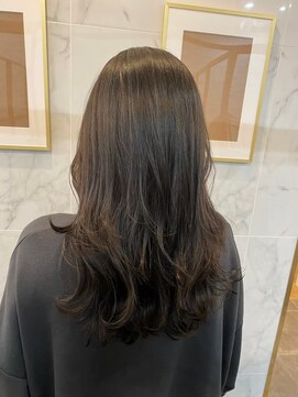 ジーナ 船橋(Zina) 髪質改善*ロングレイヤーグレーベージュ*美髪【Zina船橋】