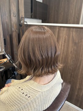 ミミックヘアー(MiMic hair) ゆる巻き外はねボブ【桐生市美容室/桐生/ボブ/ショート】
