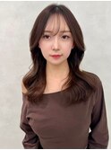 韓国レイヤー/ワインレッド/マロンベージュ/イメチェン/吉祥寺