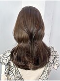 くびれヘア美髪韓国ヘア顔周りレイヤーロング_ba549561