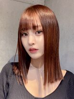 イメチェン/ホワイトブロンド/外ハネボブ/ワイドバング/表参道