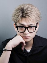 メンズサロン ゴールド 名古屋(GOALD)&nbsp;フェザーショート　ニュアンスパーマ　センターパート　毛流れ