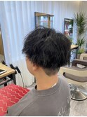 ツーブロックカット×スパイラルパーマ