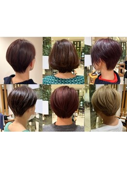 1人1人の骨格/毛質/クセに合わせ、カットで悩みを魅力に変える技術！360°美シルエットショートに◎