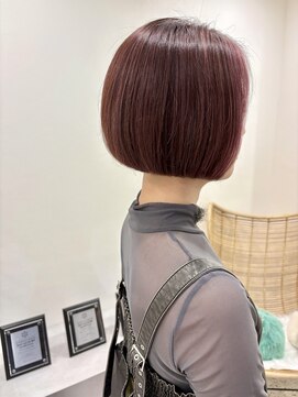 アイコニックナゴヤ(AIconic nagoya) コンパクトボブ/ハイライト/フェイスフレーミング/ピンクカラー