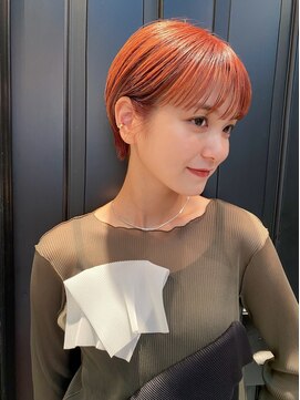 シータ(sheta) 【表参道sheta小林】小顔ショートボブペールオレンジ20代30代