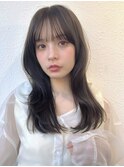 ハッシュカットくびれヘアロングレイヤー×髪質改善p川口