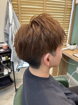 ブリーチ無しメンズショート