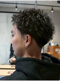 MEN'S/スパイキーショート×テーパーフェード/短髪フェード