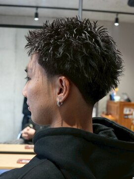 メッツ 原宿(METS) MEN'S/スパイキーショート×テーパーフェード/短髪フェード