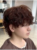 シャドウパーマメンズマッシュ無造作パーマ
