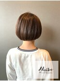 30代40代白髪ぼかしボブ