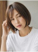 ミルクティーベージュ/エレガントボブ☆30代40代50代60代