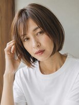 ココカラーアンドカット マルナカ福富店(CoCo Color&Cut)&nbsp;ミルクティーベージュ/エレガントボブ☆30代40代50代60代