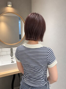 フォト 新宿三丁目(foto) 髪質改善地毛風縮毛矯正くびれレイヤー切りっぱなしボブ