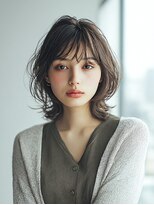 ダル 渋谷/表参道(DAL.)&nbsp;レイヤーカット/ダークグレージュ/ハッシュカット/前髪