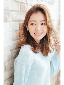 カノープス ヘアアンドメイクアップ(Canopus hair&make up) かきあげセミロング[ゆる巻きロング/ルミエールジンジャー]