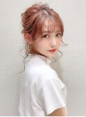RIKA後れ毛がかわいいお呼ばれアレンジ ゆるふわアレンジ　　　