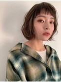 《PearL》くせ毛風パーマリラックス感のあるラフボブ