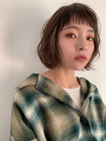 パール(PearL) 《PearL》くせ毛風パーマリラックス感のあるラフボブ