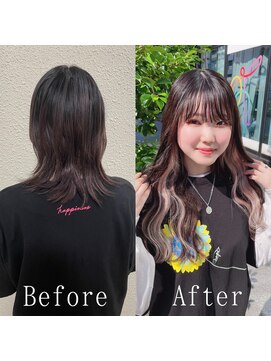 エクステ専門店あるじゃんすー 小倉店 ミルクティーピンク#ナチュラルピンク#前髪カール#小倉