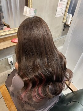 リエコー(RE'ECHO) プルエクステダイヤモンド～ピンクインナースタイル～