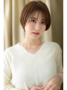 カバーヘア ブリス 上尾西口店(COVER HAIR bliss) ミルクチョコレートシルキーマニッシュショートZ上尾30代40代