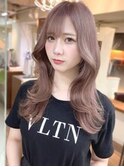 秋冬☆顔周りレイヤー/ミルクティーピンクラベンダーベージュ