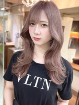 ディア(.eer) 秋冬☆顔周りレイヤー/ミルクティーピンクラベンダーベージュ