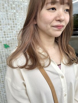 ヘアアーツ ブルーム(hair art's BLOOM) やわらか暖色ベージュ　。