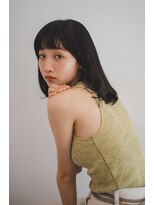 ベンジー 天神店(benji)&nbsp;【Agu】眉バング×柔らかいミディアムボブ